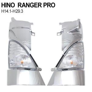 日野 レンジャープロ メッキ コーナパネル クリア