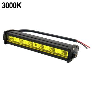 LED ワークライト 作業灯 ライトバー 12V 24V イエロー レンズ 3000k 7インチ 補助灯 オフロード 汎用 トラック フォークリフト 重機 船舶 ガレージ｜topsense