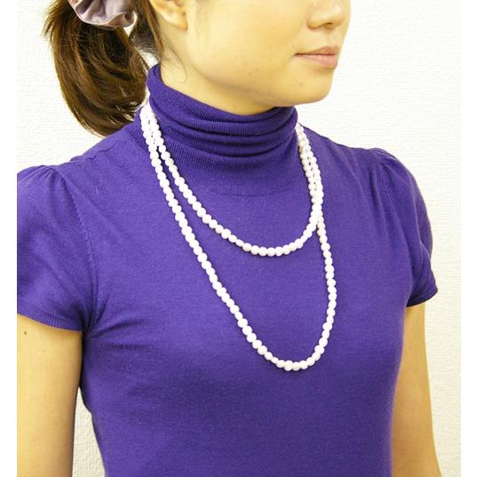 真珠 パール ロングネックレス 120cm 淡水パール 真珠ネックレス
