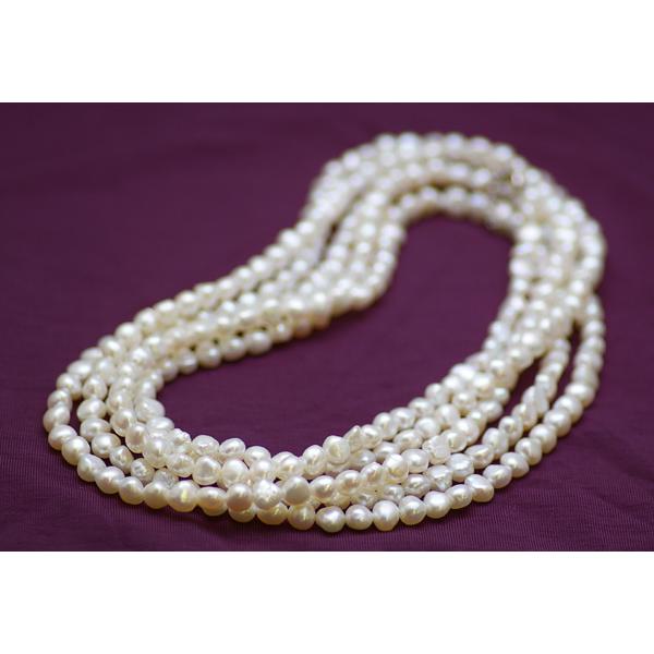真珠 パール ロングネックレス 200cm 淡水パール 真珠ネックレス