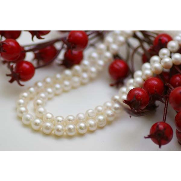 真珠 パール ロングネックレス 100cm 大珠　淡水パール 真珠ネックレス