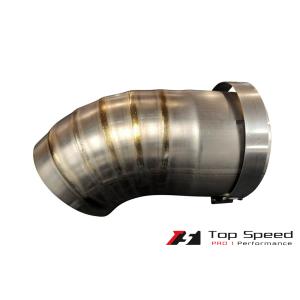 チタン製 JDMドルフィンテールチップ 汎用タイプ (114mm) : Top Speed