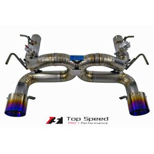 フェラーリ F430 用チタン製マフラー (バルブ付き) (USAメーカー Top