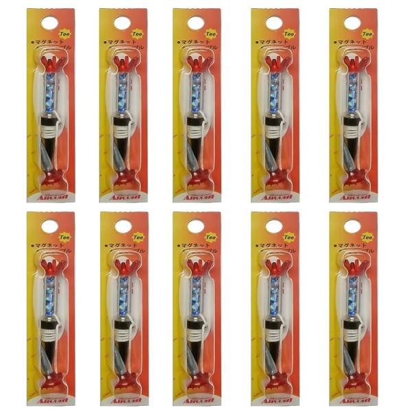 フレキシブル マグネット ティー（８０ｍｍ） 10個セット 光るゴルフボール のお供に コンペ景品 ...