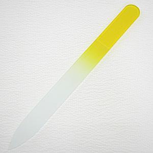 ガラスの爪やすり  カラーファイル（ レモンイエロー）｜topstarjapan