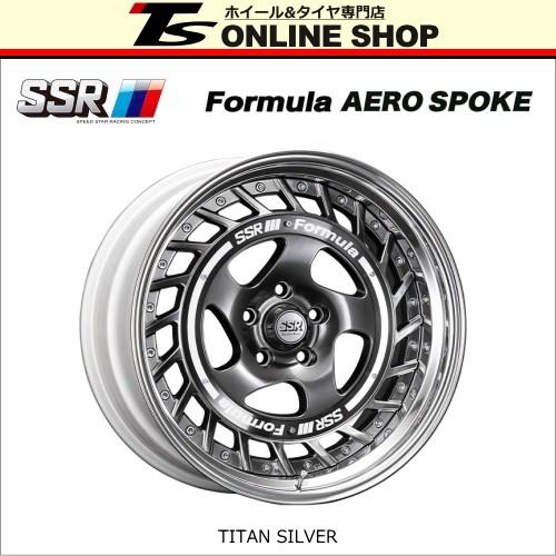 SSR Formula AERO SPOKE 7.5J-16インチ チタンシルバー ホイール１本 フ...