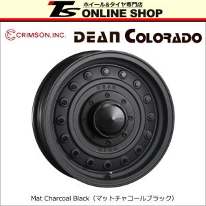 CRIMSON DEAN COLORADO 6.0J-15インチ (-5) 5H/PCD139.7 ホイール１本 マットチャコールブラック クリムソン ディーン コロラド｜TSオンラインSHOP