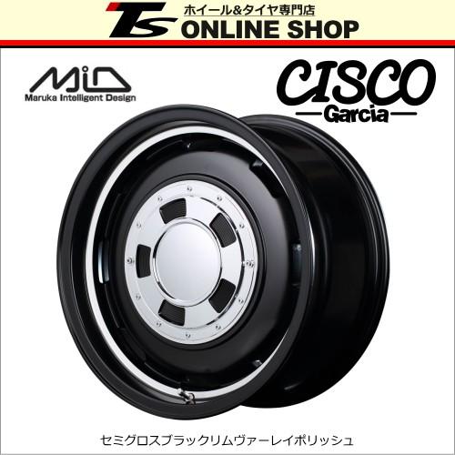 MID ガルシア シスコ 5.5J-16インチ (20) 5H/PCD139.7 セミグロスブラック...