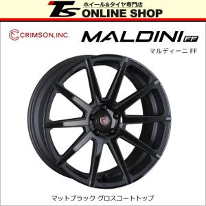 CRIMSON CLUB LINEA MALDINI FF 8.0J-18インチ (35) 5H/PCD114.3 ホイール4本セット マットブラック グロスコートトップ クリムソン クラブリネア マルディーニ｜topstone-bf