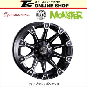 CRIMSON MG MONSTER 8.5J-20インチ (22) 6H PCD139.7 ホイール4本セット マットブラックポリッシュ クリムソン エムジー モンスター｜topstone-bf