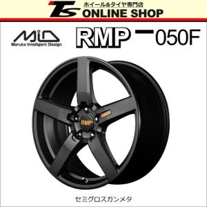 MID RMP 050F 7.0J-18インチ (48) 5H/PCD114.3 セミグロスガンメタ ホイール１本 マルカサービス正規取扱店｜topstone-bf