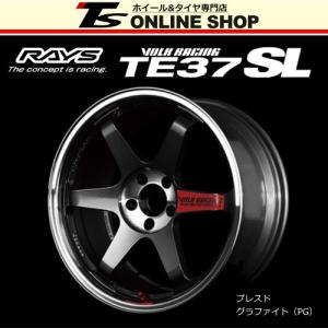 RAYS VOLK RACING TE37SL 9.5J-19インチ (22) 5H/PCD114.3 PG ホイール１本 レイズ ボルクレーシング