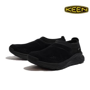 キーン メンズ ティーティーエス モック スリッポン 靴 KEEN TTS MOC WP 1031229 BLACK/BLACK ウォータープルーフ 撥水 アウトドア 25FW