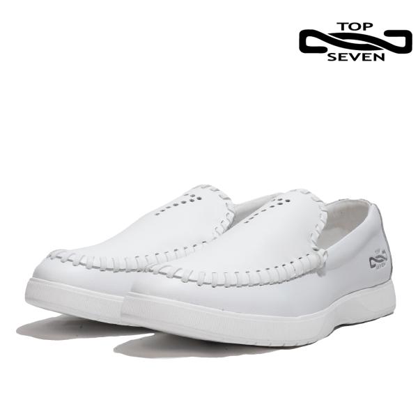 トップセブン 靴 スリッポン TOP SEVEN T7-AT297 SLIPON WHITE WHI...