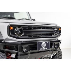スズキ ジムニー JB64W JB74W 社外 フロントグリル　ブラック ジムニー JIMNY WORLD samuraiフロントグリル 全マットブラック塗装済