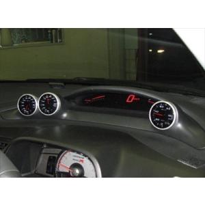 【納期3ヵ月前後】シビック タイプR FD2 3連メーターフード 60Φ FRP製 ブラック塗装済