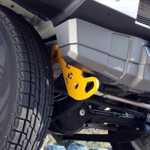 JB74W ジムニーシエラ タクティカルバンパー装着車用 牽引フック 9mm厚 フロント右