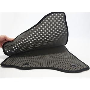 50系 RAV4 ラゲッジマット ダブルマット/ダークグレー/赤テープ