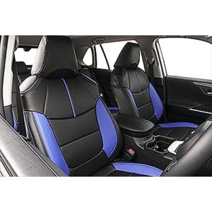 50系 RAV4 G”Zpackage/G/X 専用シートカバー ブラック+青色