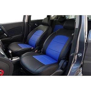 VW POLO AW  5ドア モダン シートカバー ブラック+青色｜toptuner-store