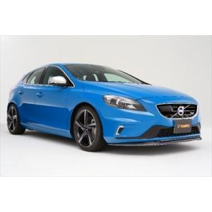 車のパーツ VOLVO V40 T4 VOLVO V40 madphat FRONT SPOILER 綾織りカーボン製 T4/T4 SE用