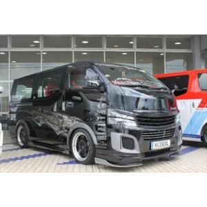 No.1｜JAOS｜リヤ スキッドバー｜NV350 キャラバン E26 標準 JAOS リヤスキッドバー ブラック／ブラック 標準 キャラバン E26