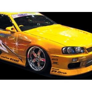 R34 スカイライン フロントフェンダー +35mm 左右セット ORIGIN Labo