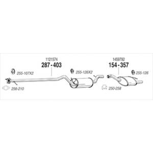 FORD FOCUS 2.0 Hatchback 純正タイプ補修用マフラー ガスケット