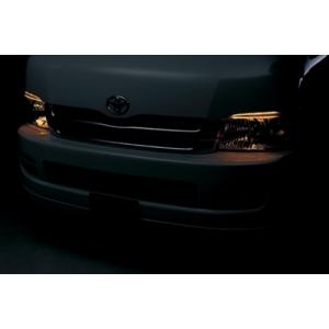 ハイエース 200 1/2型 標準ボディ クリスタルアイ LEDカラー：オレンジ