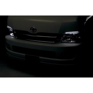 ハイエース 200 1/2型 ワイドボディ クリスタルアイ LEDカラー：ホワイト