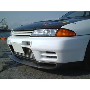 BNR32 GT-R GT フロントリップスポイラー FRP ホワイトゲルコート