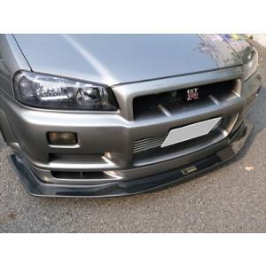 R34 GTR レーシングフロントリップ ディフューザー カーボン 平織