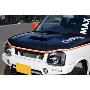 ジムニー JB23 9型以降用バッドフェイスボンネット FRP製 塗装済み