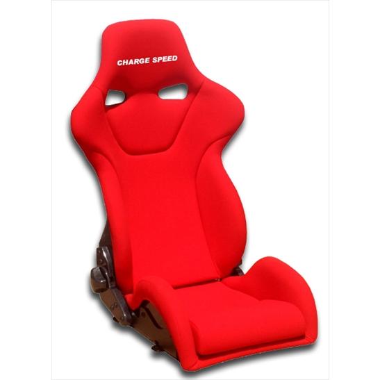 リクライニングバケットシート ジュノアーR シリーズ RED シートバック カーボン