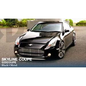 V35 COUPE/G35COUPE スカイライン BLACK×METAL BLACK×METALエ...