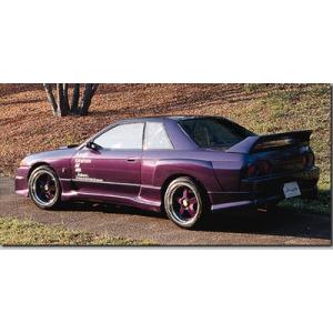 R32 GTR ミニトランクスポイラー カーボン 平織 タイプ クリア塗装済み