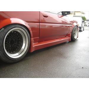 AE86 トレノ サイドステップ 塗装取付込 : エアロ.カスタムパーツの