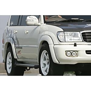 ランクル100 オーバーフェンダー　前期用パール 30mmワイド オーバーフェンダー ランドクルーザー 100 VX