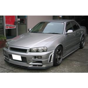 Newタイプフロント3点セット R34 自動車 Esba09 Toptuner R34 タイプ1 スカイラインクーペ 塗装済み スカイラインクーペ セール値下げ
