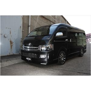 JAOS ジャオス フロントスキッドバー ブラック／ブラック ハイエース