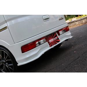 H82 eKワゴン 前期 リヤハーフスポイラー : エアロ.カスタムパーツの