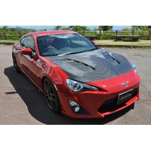 BABY フルボンネット　赤 86 ZN6 前期 スーパーボンネット FRP 塗装済み : エアロ.カスタム