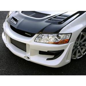 LANCER Evo.WAGON SPORTIVO BUMPER DUCT(カーボン製) クリア塗装済み｜toptuner-store