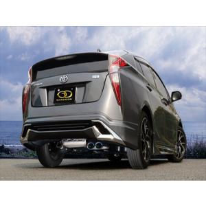 PRIUS50ステンレスマフラー本体 プリウス 【M's】 トヨタ 50 前期 スラッシュ4テールマフラー ／ KUHL