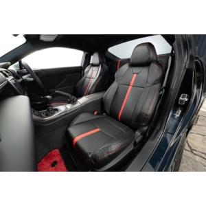 【長納期商品】ZN8 GR86 シートカバー ブラックxレッド Ver.3