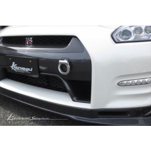 R35 GT-R 可倒式フック ボールロックタイプ MY11-15 フロント用 クロームメッキ｜toptuner-store