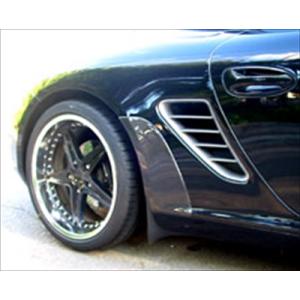 テックアート Porsche 981 Cayman エアチャンネルトリム 塗装取付込
