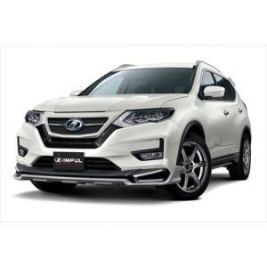 エクストレイル T32 前期 フロントグリル Ver.2 黒塗装+メッキ