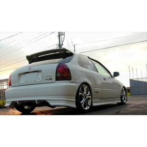 EK-9 CIVIC 3ドア リアバンパースポイラー ソフトFRP 塗装済み