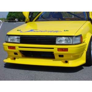 AE86 トレノ 前期 フロントバンパー 再塗装品 レビン AE86 前期 フロントバンパーType-N2 塗装取付込 : エアロ